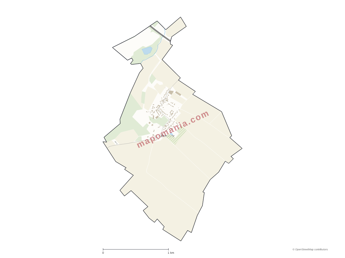 Carte de Éterpigny à personnaliser