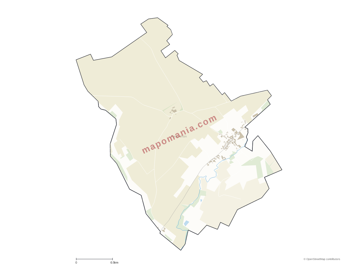 Carte de Famechon à personnaliser