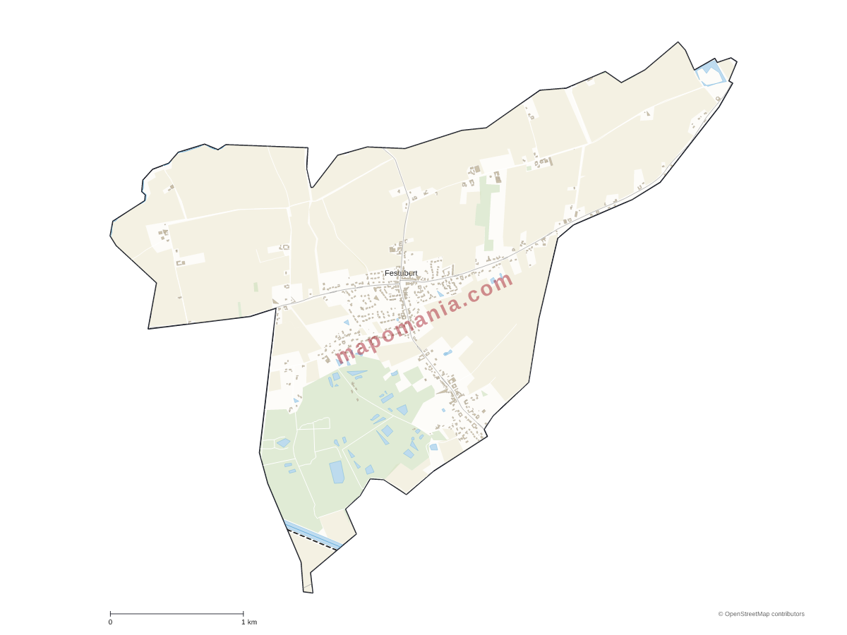 Carte de Festubert à personnaliser