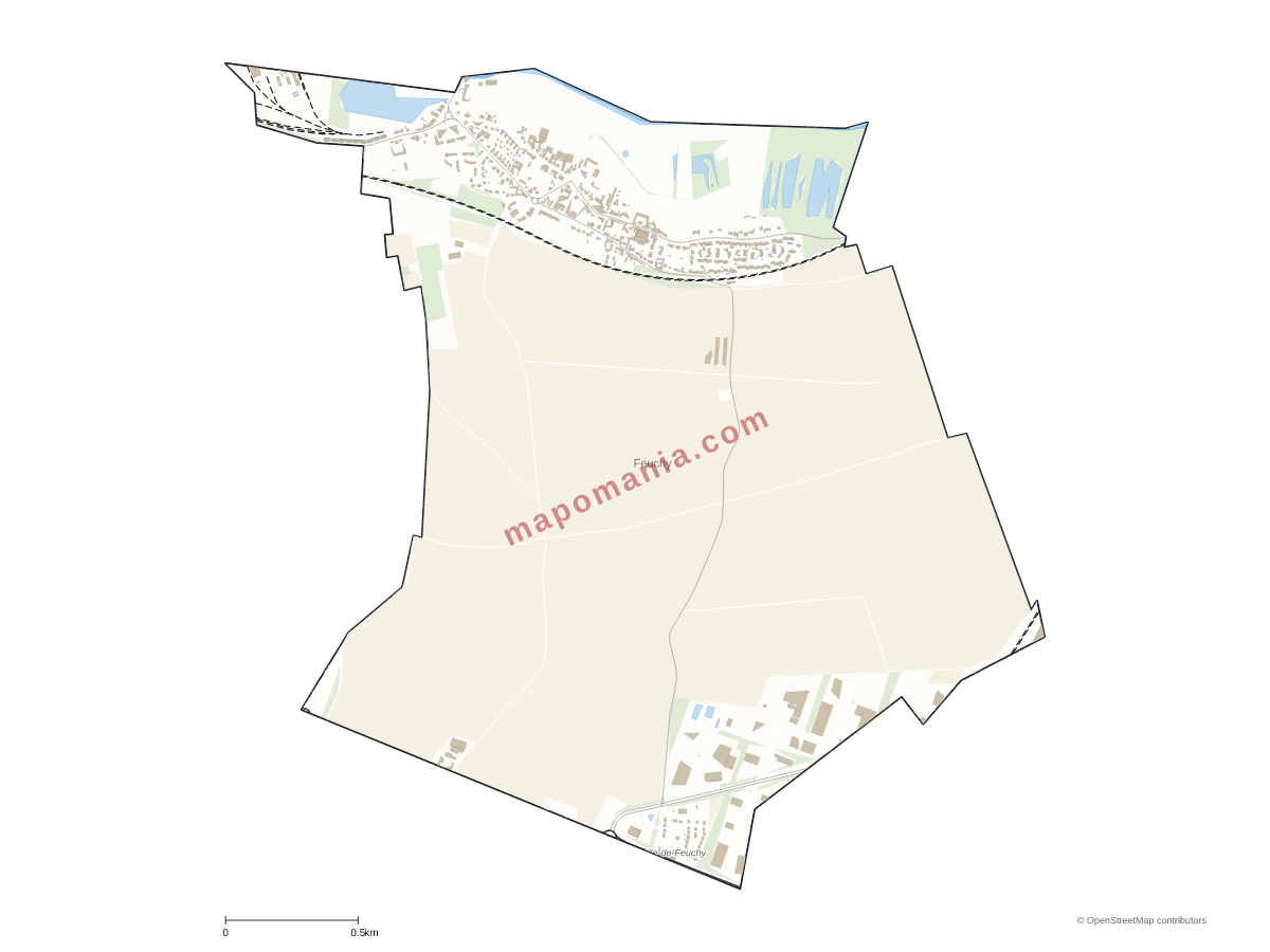 Carte de Feuchy à personnaliser