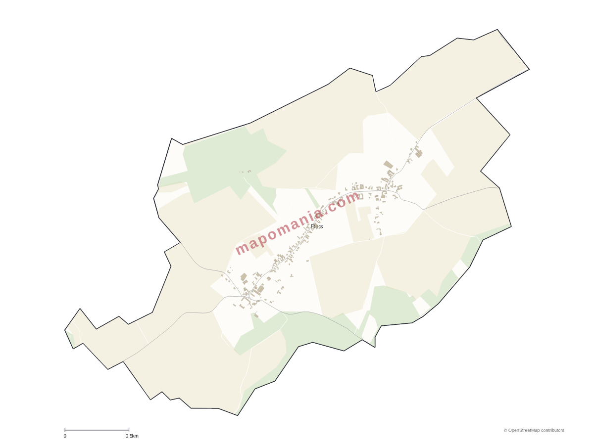 Carte de Flers à personnaliser