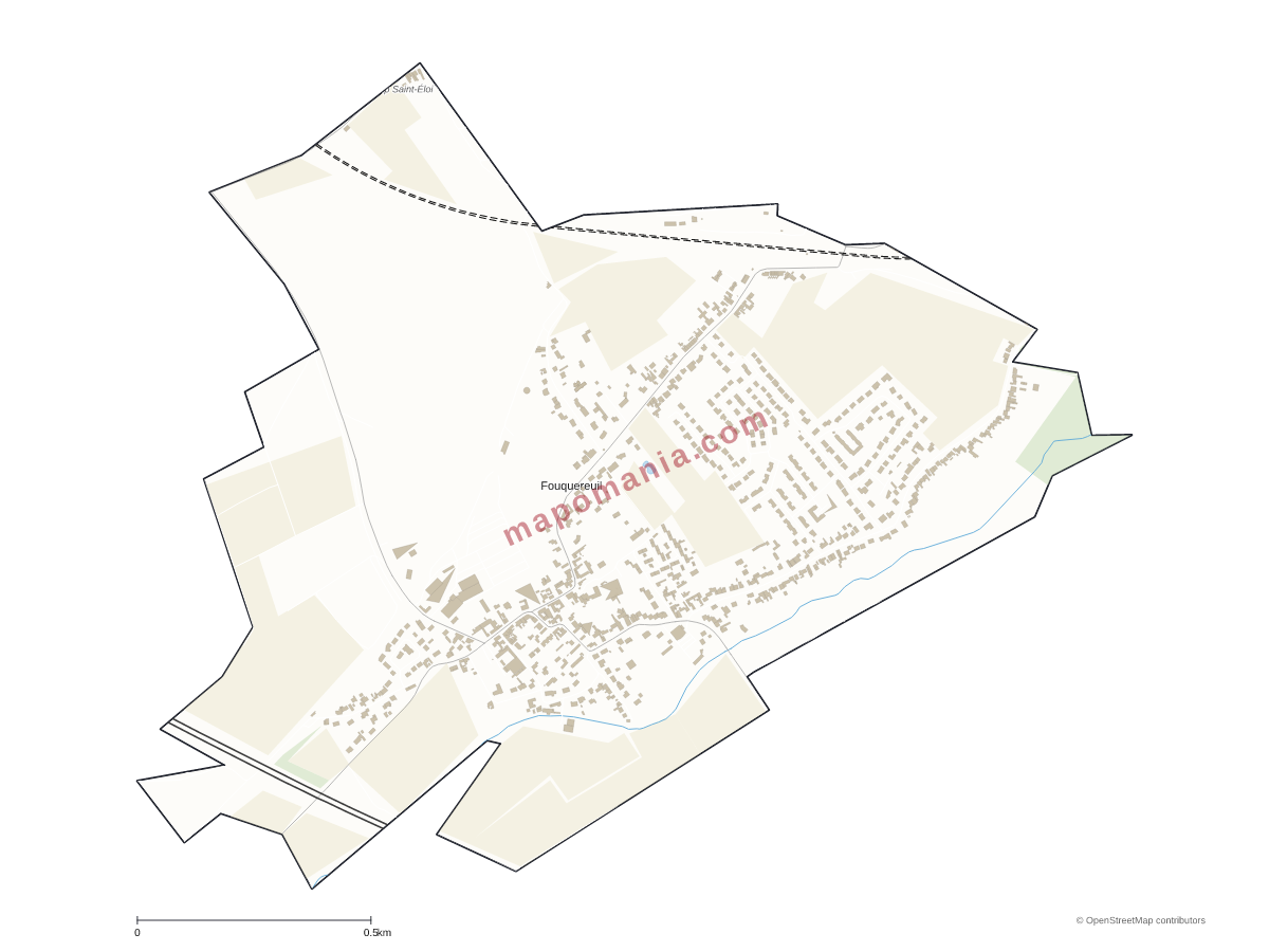 Carte de Fouquereuil à personnaliser