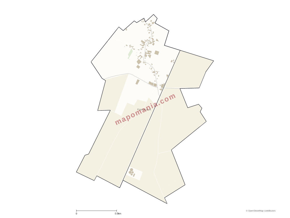 Carte de Framecourt à personnaliser