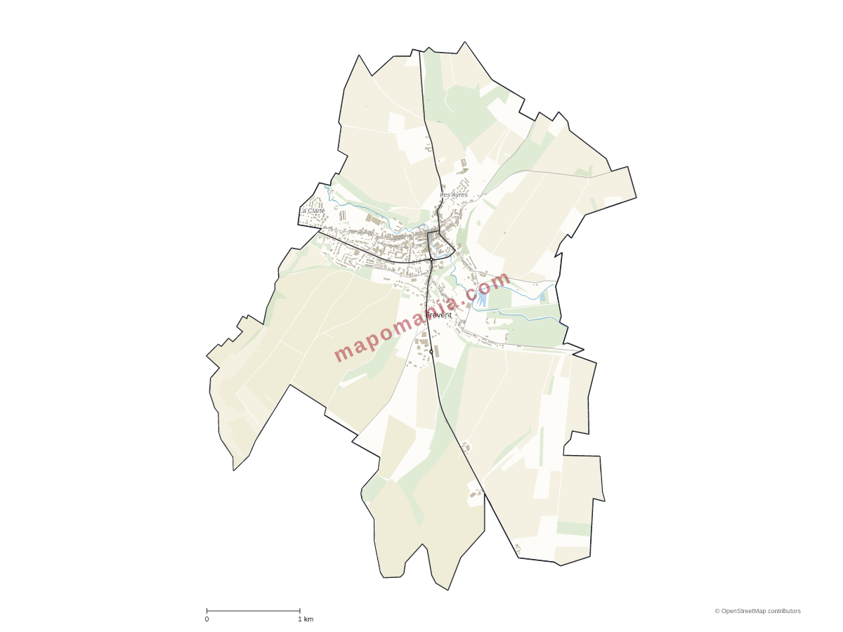 Carte de Frévent à personnaliser