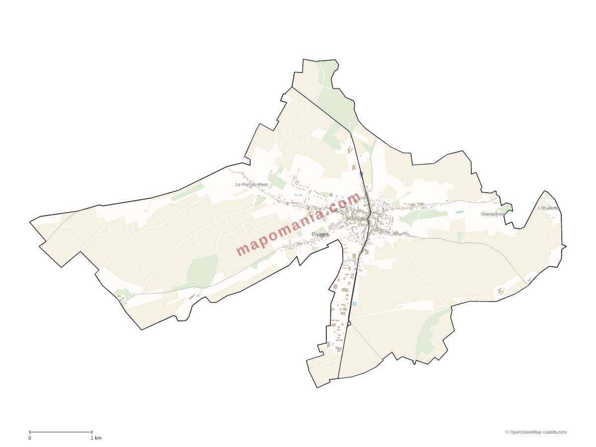 Carte de Fruges à personnaliser