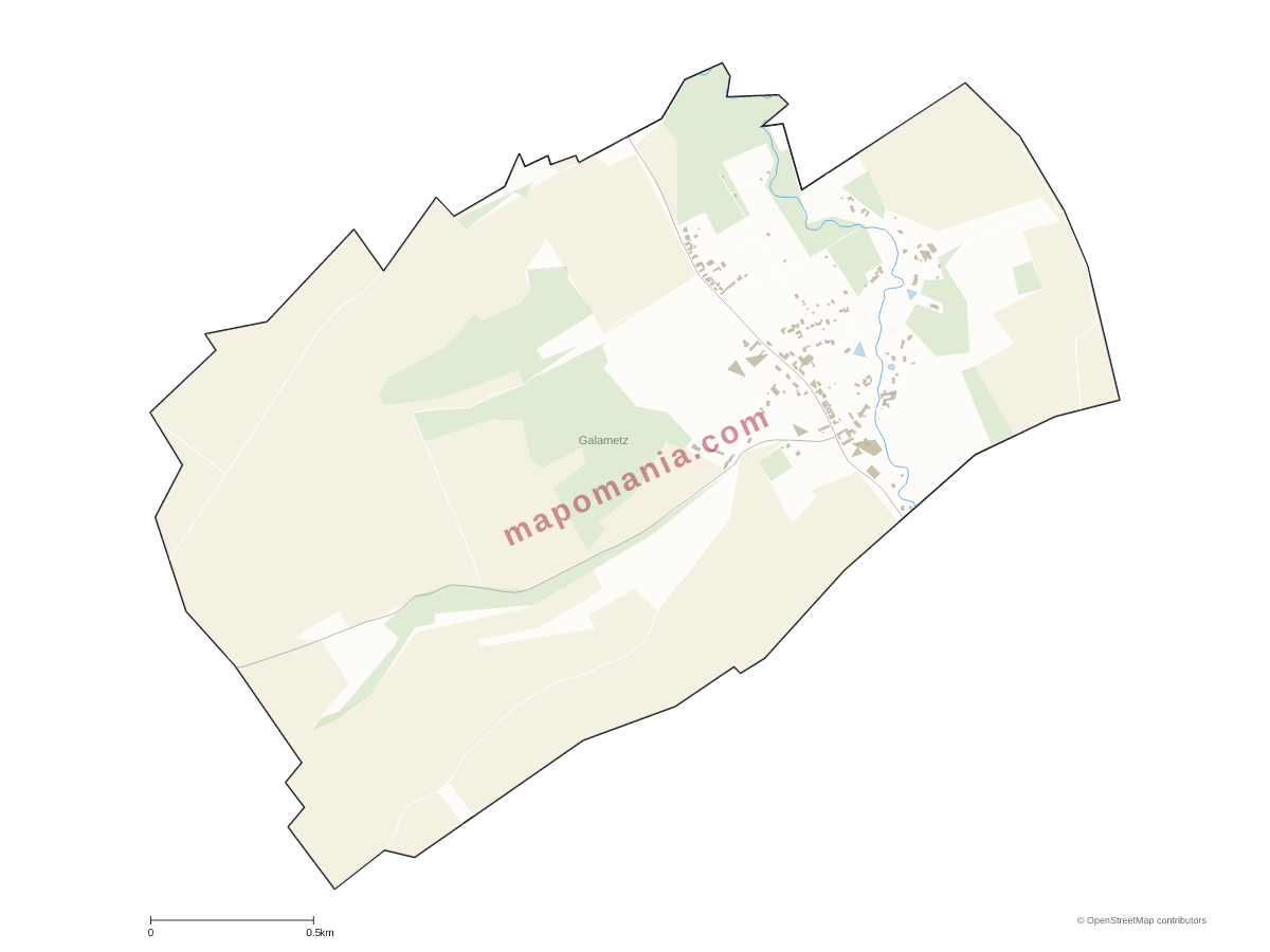 Carte de Galametz à personnaliser