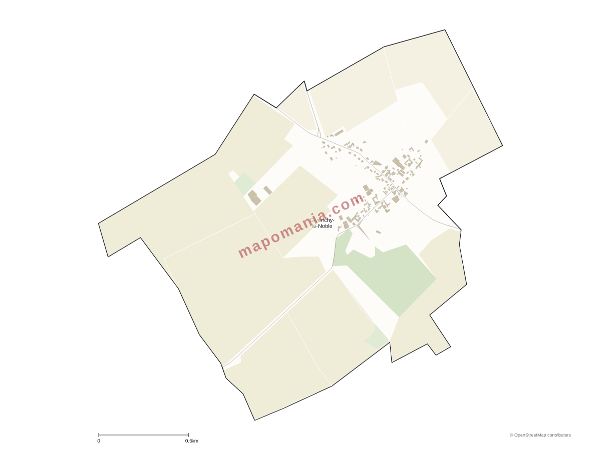 Carte de Givenchy-le-Noble à personnaliser