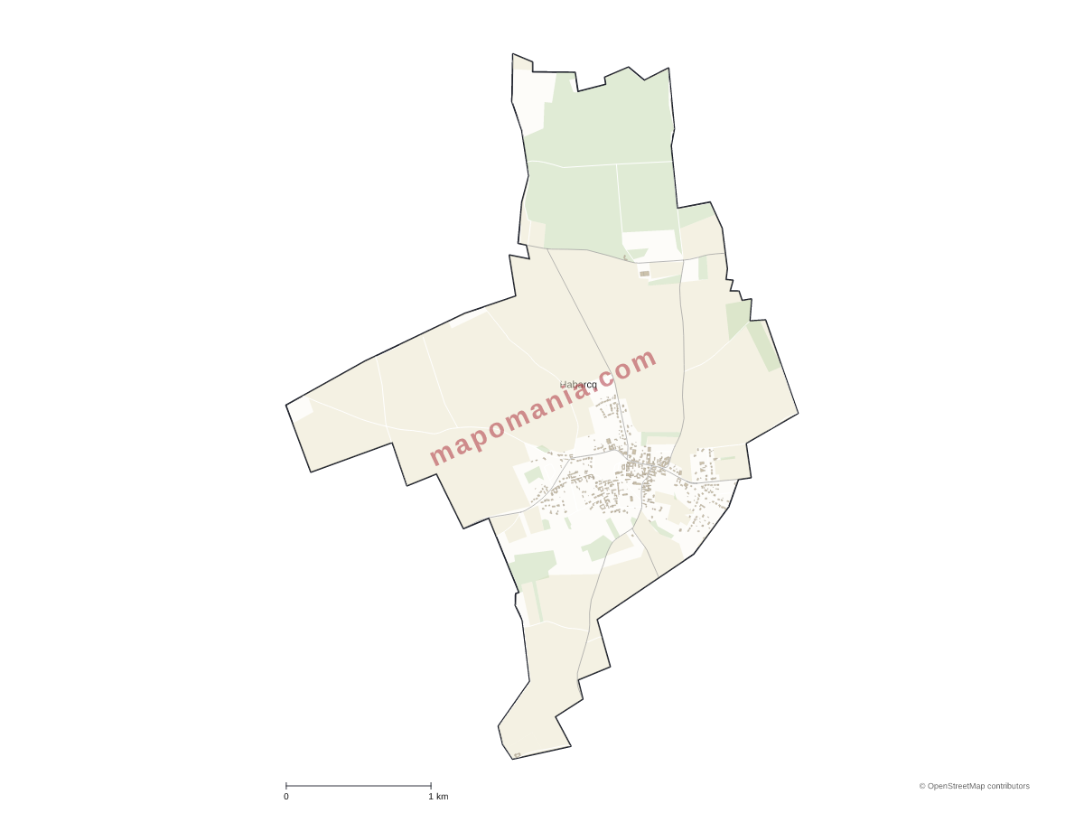 Carte de Habarcq à personnaliser