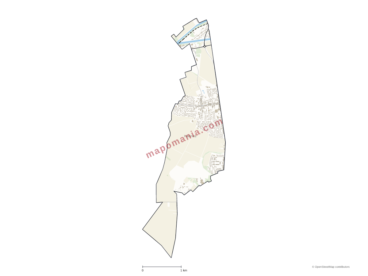 Carte de Haisnes à personnaliser