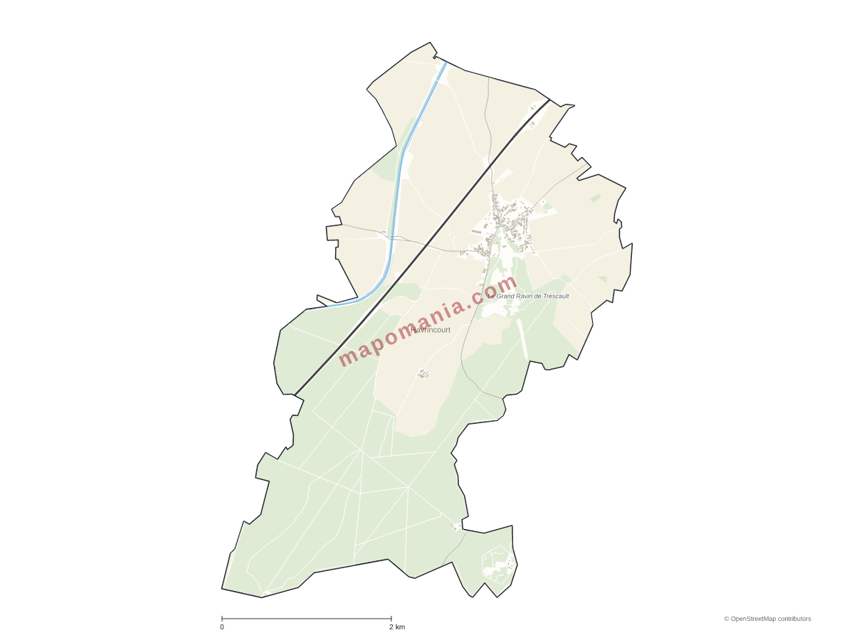 Carte de Havrincourt à personnaliser