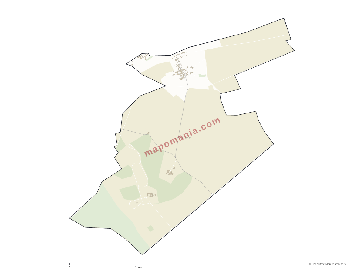 Carte de La Herlière à personnaliser