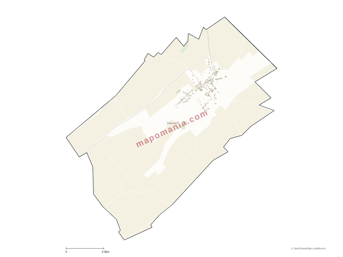 Carte de Hermin à personnaliser