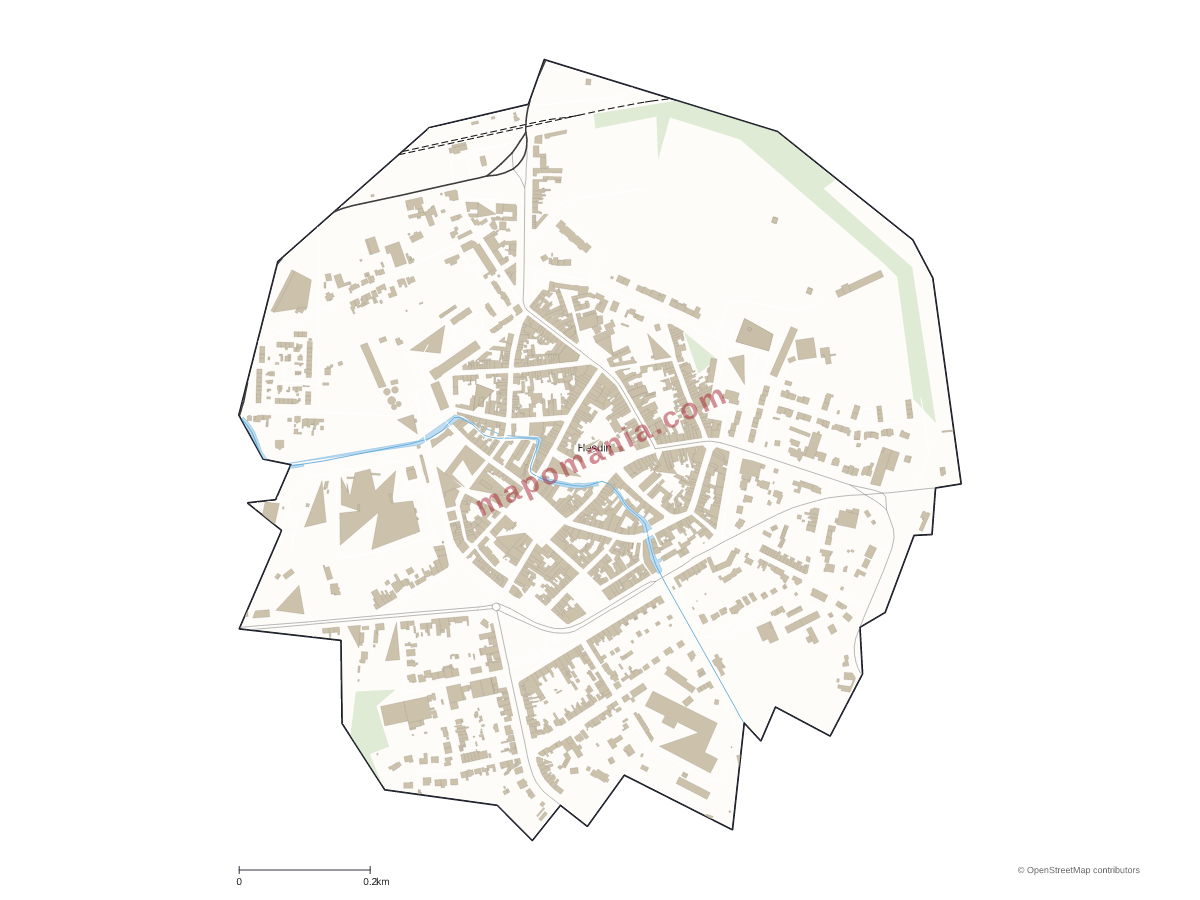 Carte de Hesdin-la-Forêt à personnaliser