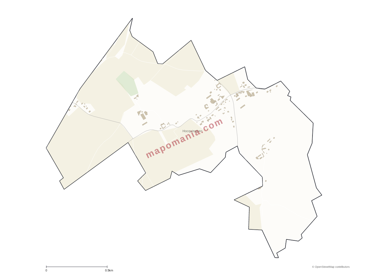 Carte de Hocquinghen à personnaliser