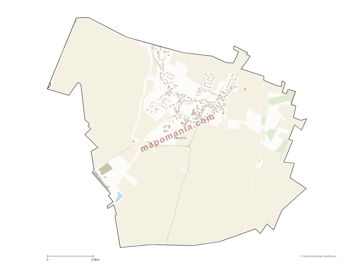 Carte de Houchin à personnaliser