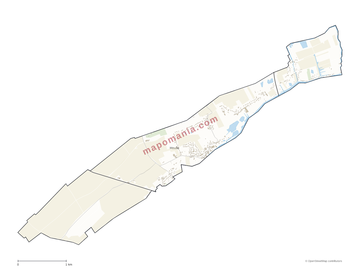 Carte de Houlle à personnaliser