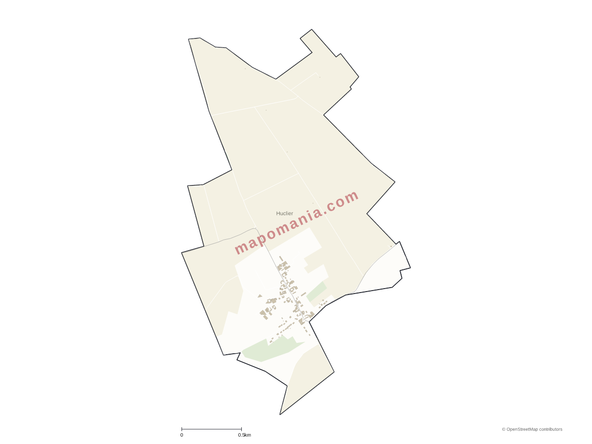 Carte de Huclier à personnaliser