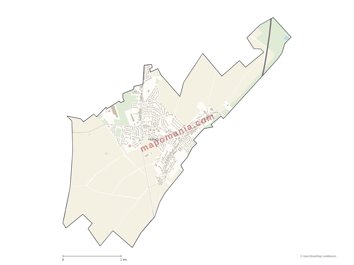 Carte de Hulluch à personnaliser