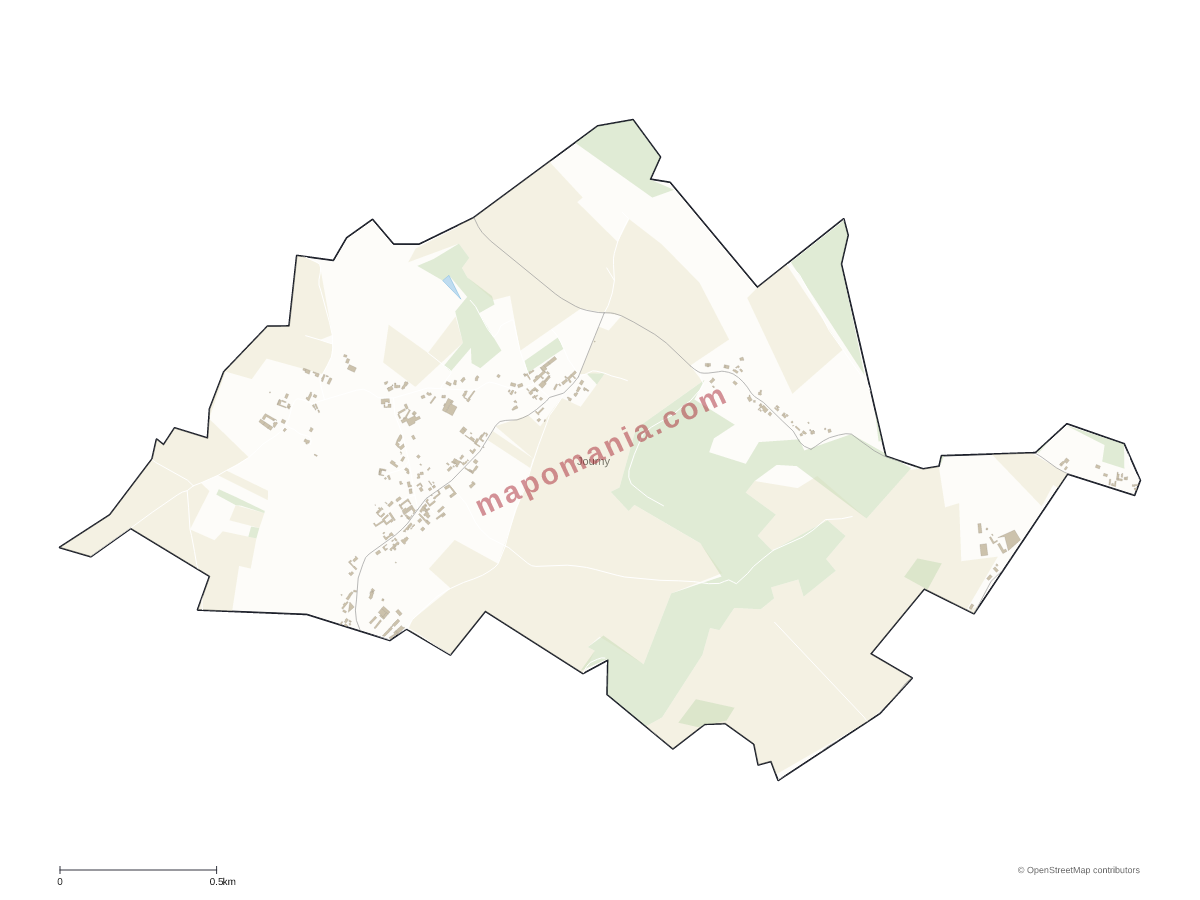 Carte de Journy à personnaliser