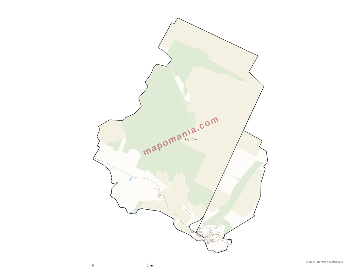Carte de Labroye à personnaliser