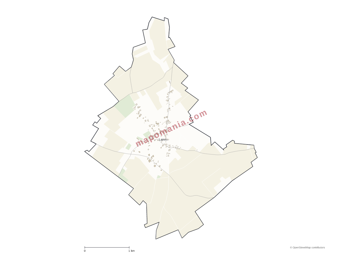 Carte de Laires à personnaliser