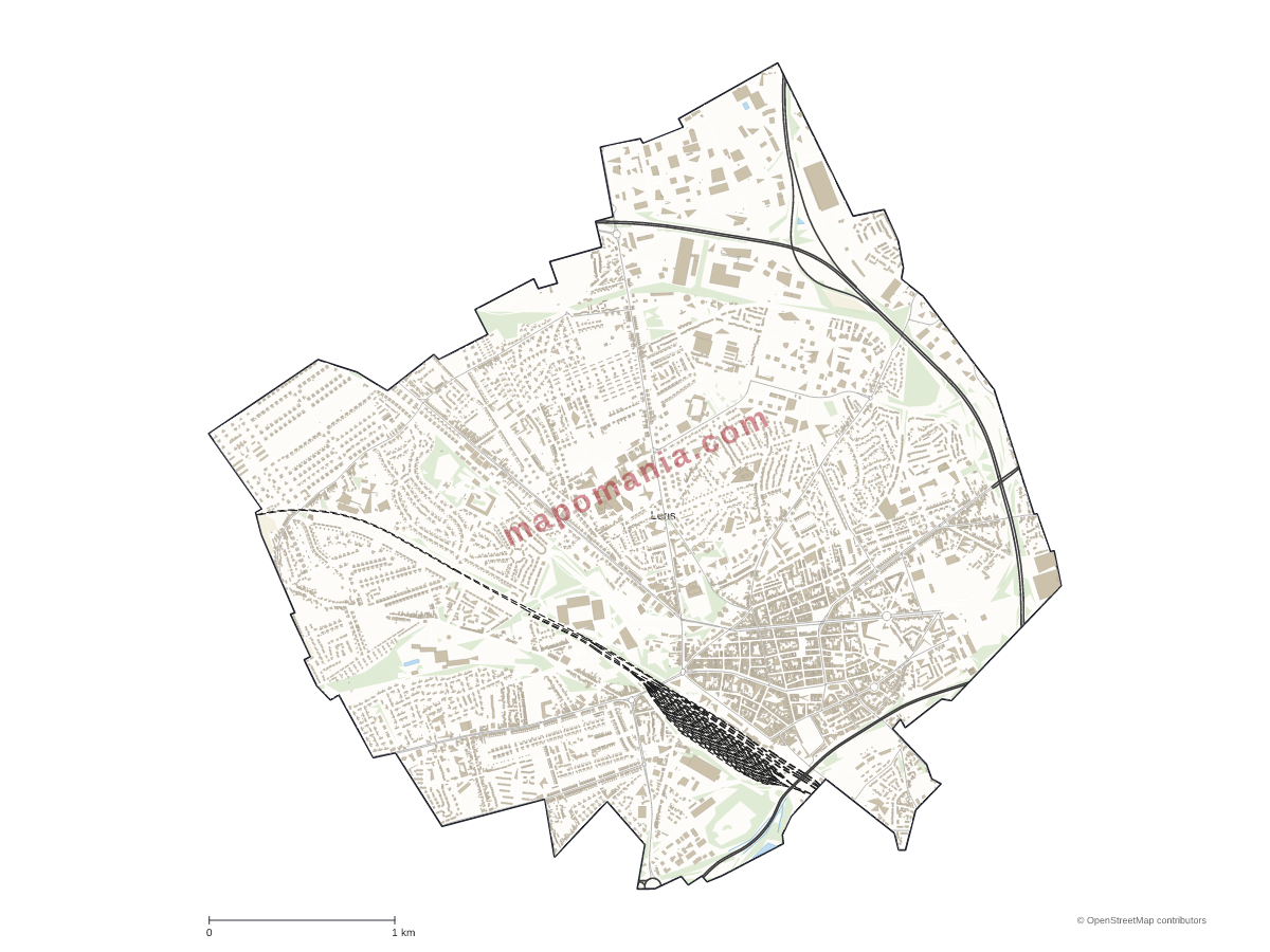 Carte de Lens à personnaliser