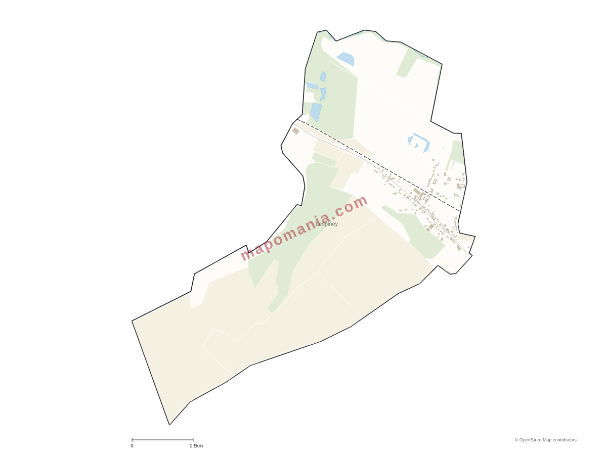 Carte de Lespinoy à personnaliser