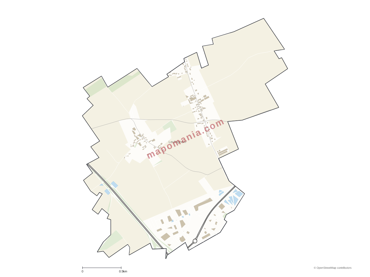 Carte de Leulinghem à personnaliser