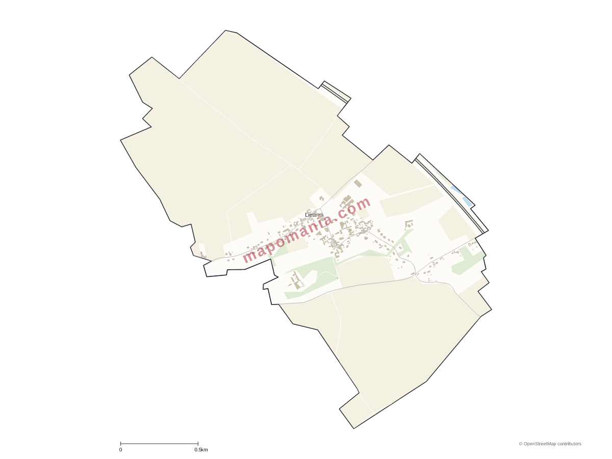 Carte de Liettres à personnaliser