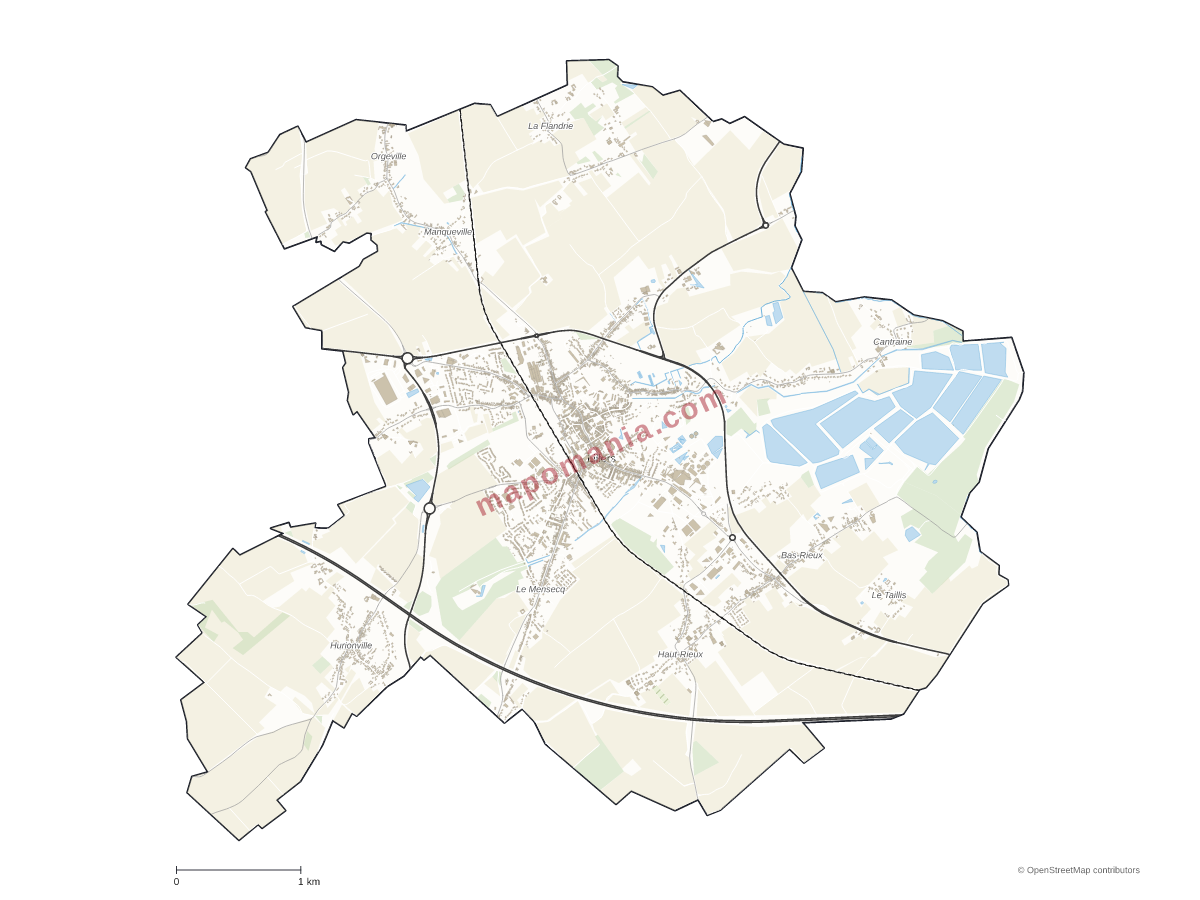 Carte de Lillers à personnaliser