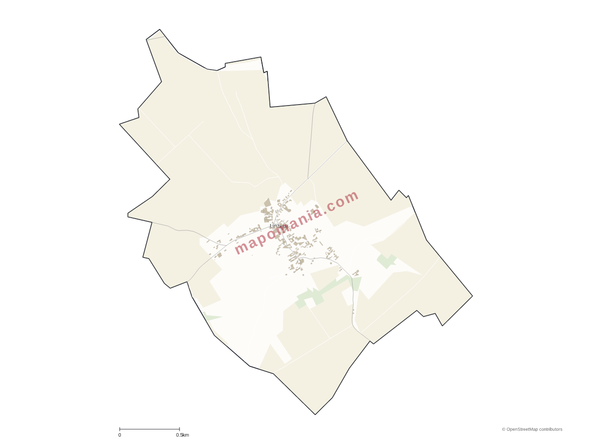 Carte de Linzeux à personnaliser