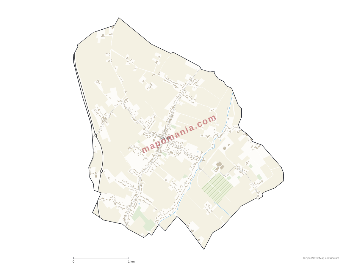 Carte de Locon à personnaliser