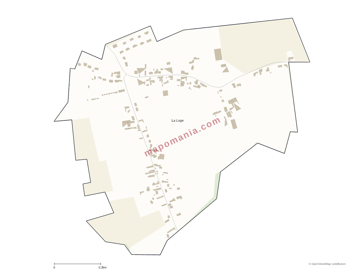 Carte de La Loge à personnaliser