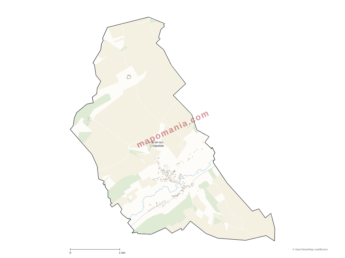 Carte de Loison-sur-Créquoise à personnaliser