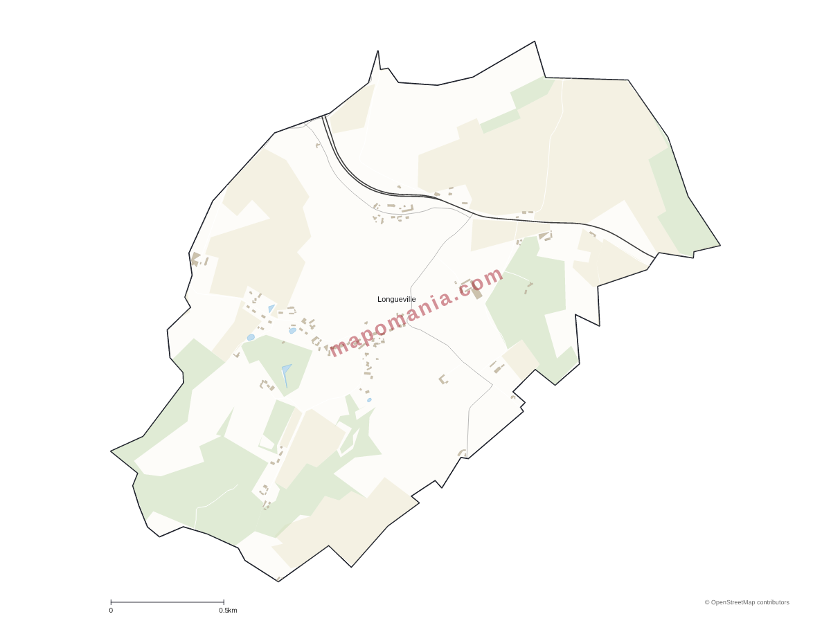 Carte de Longueville à personnaliser
