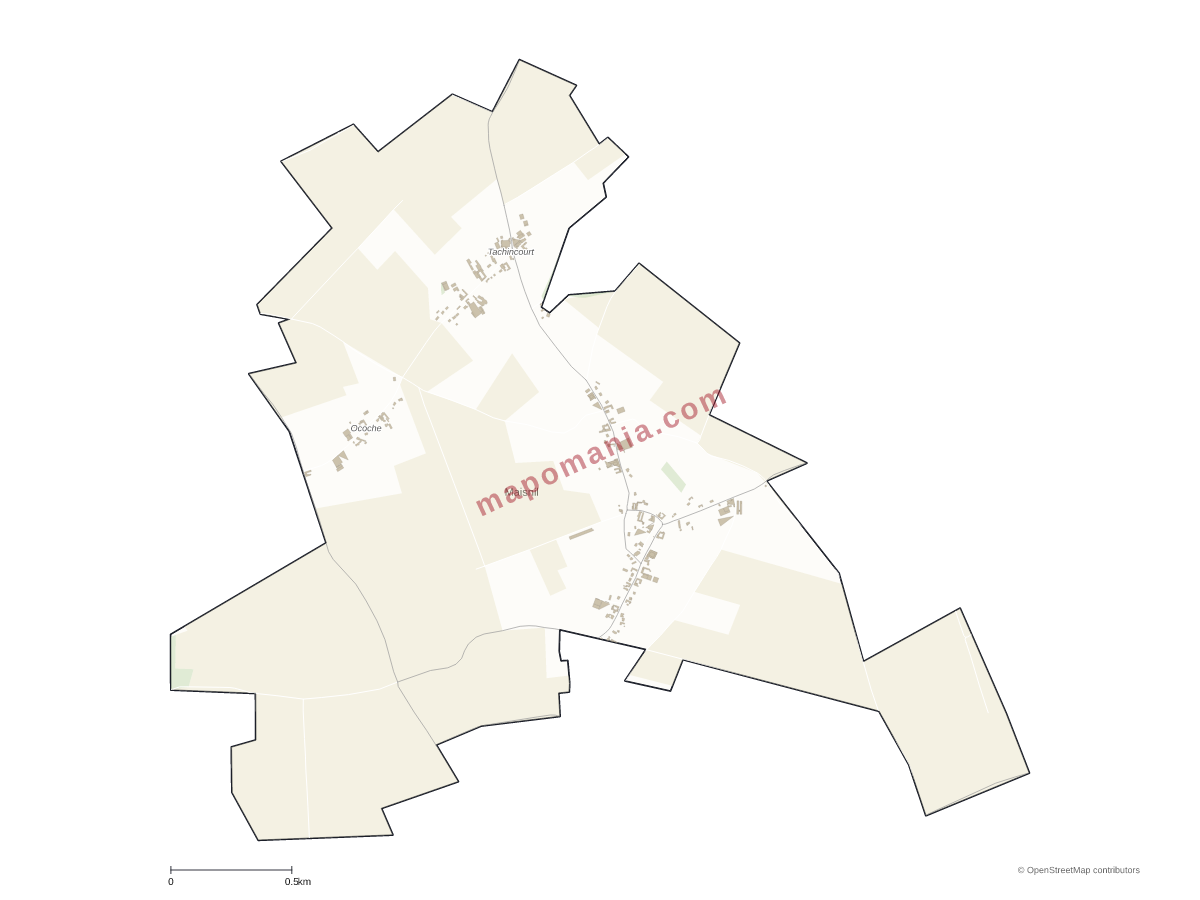 Carte de Maisnil à personnaliser