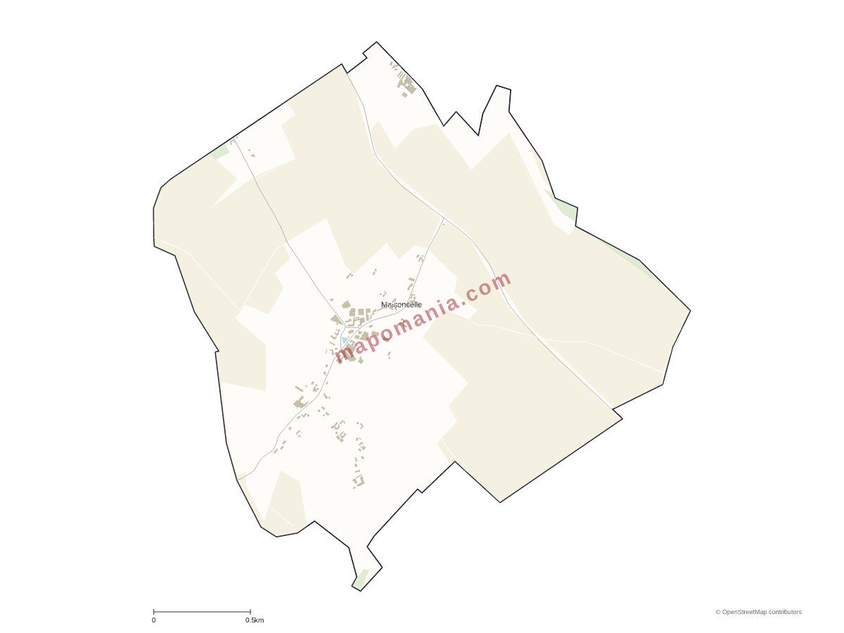 Carte de Maisoncelle à personnaliser