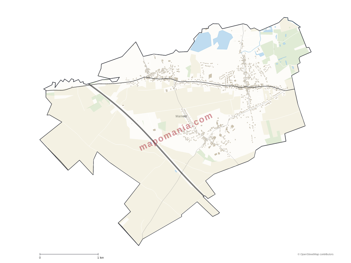 Carte de Mametz à personnaliser