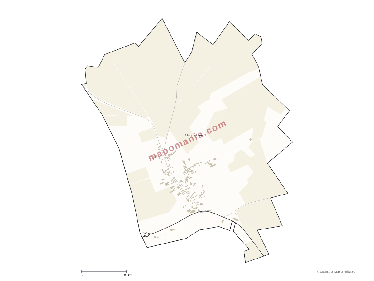 Carte de Maninghem à personnaliser