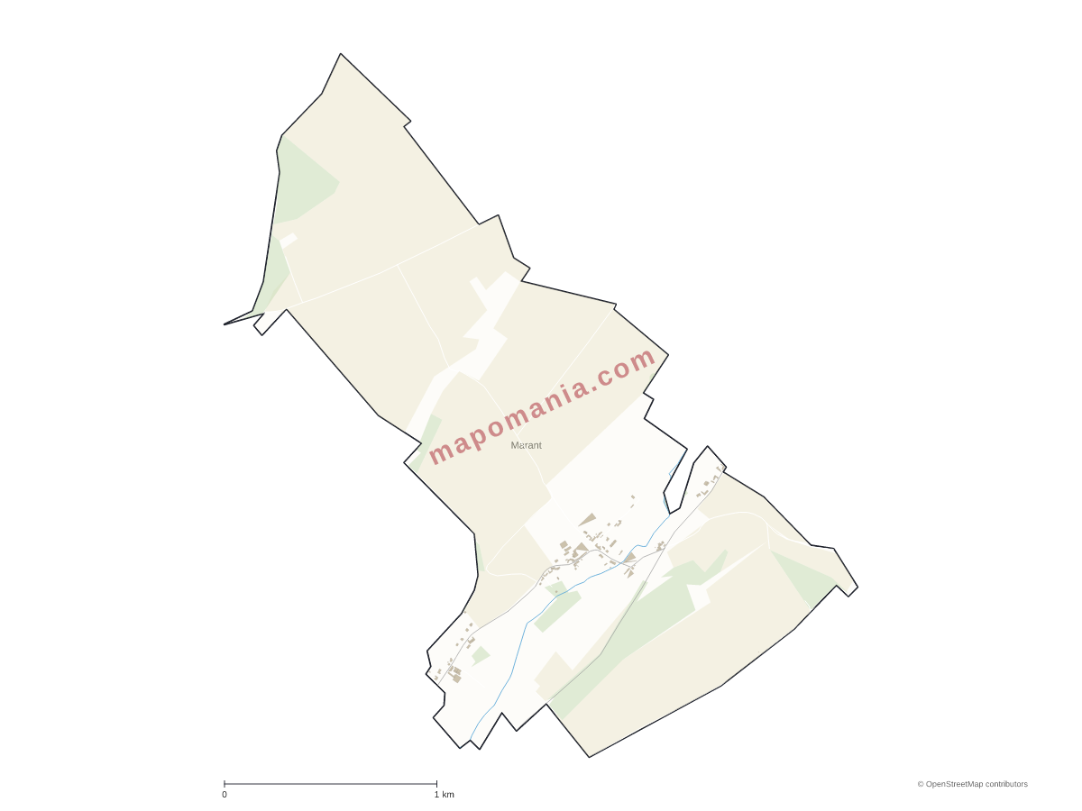 Carte de Marant à personnaliser