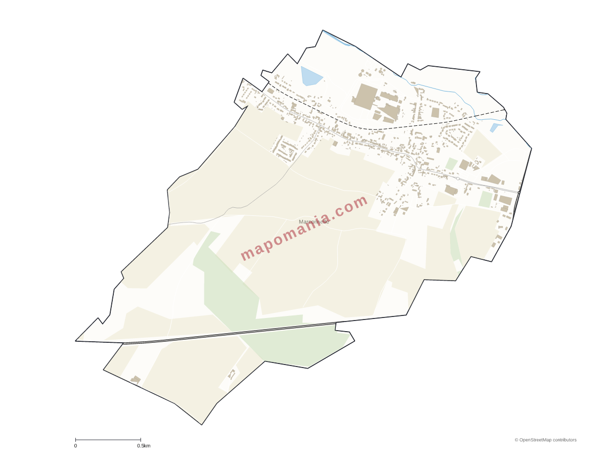 Carte de Marconnelle à personnaliser