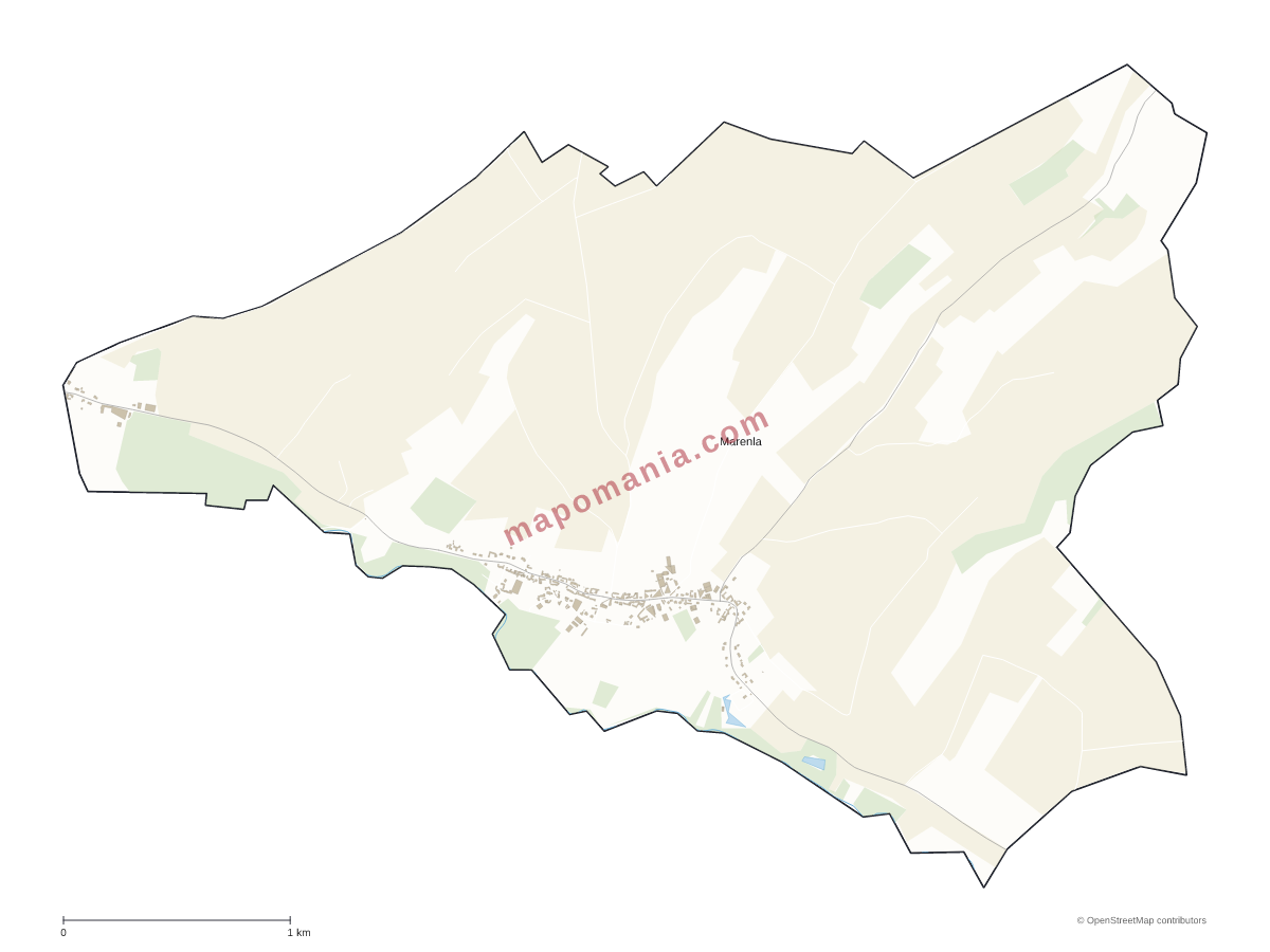 Carte de Marenla à personnaliser