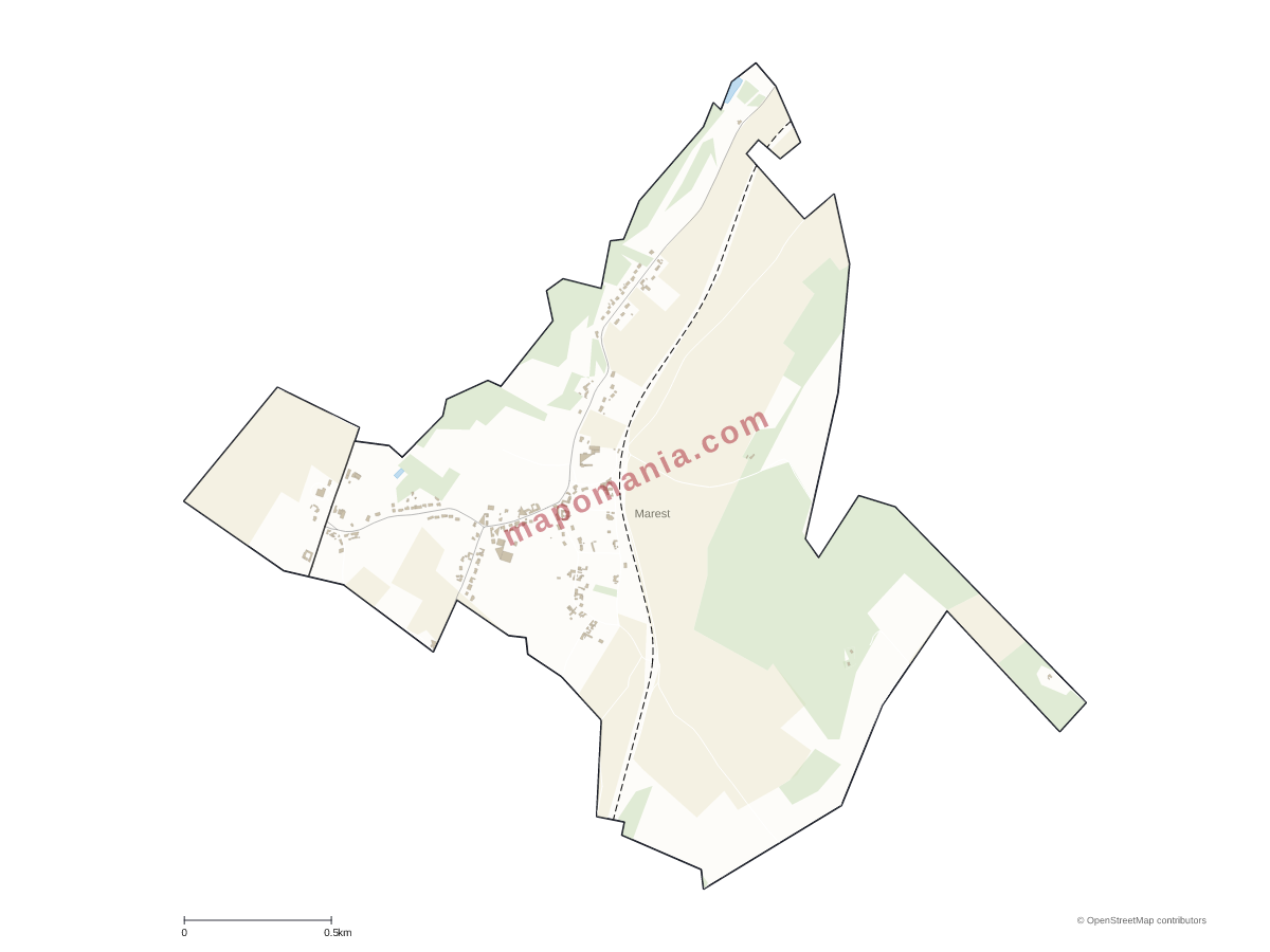 Carte de Marest à personnaliser