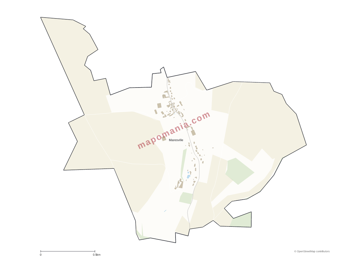 Carte de Maresville à personnaliser