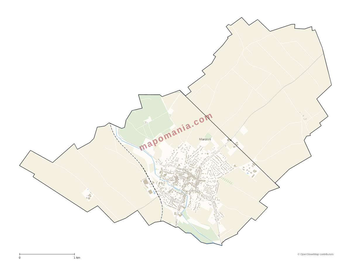 Carte de Marœuil à personnaliser
