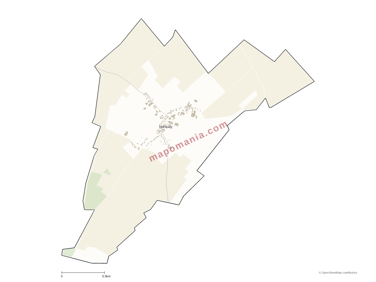 Carte de Marquay à personnaliser