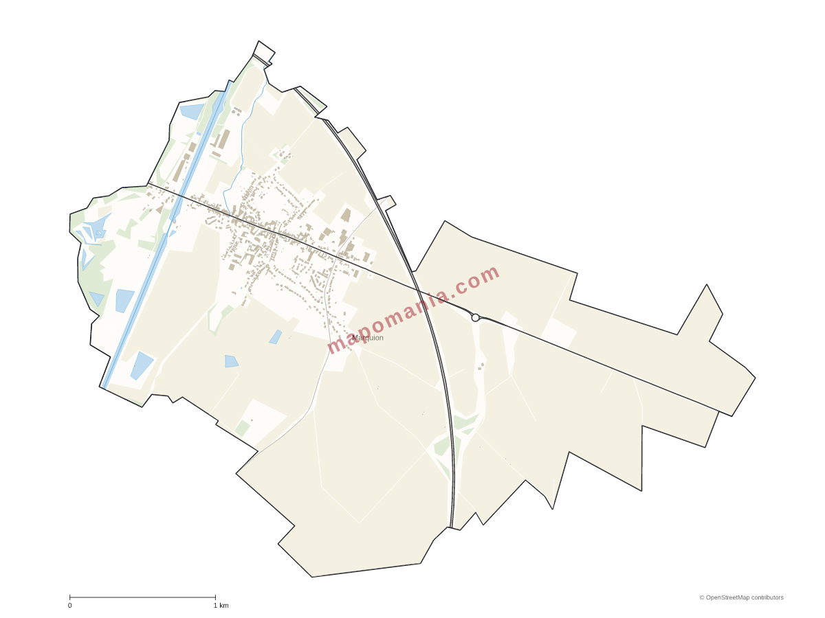 Carte de Marquion à personnaliser
