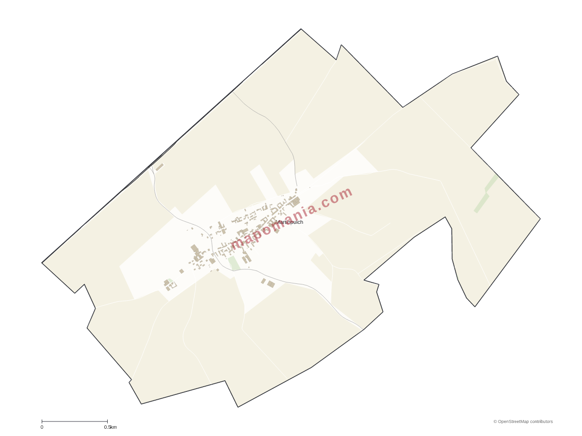 Carte de Martinpuich à personnaliser