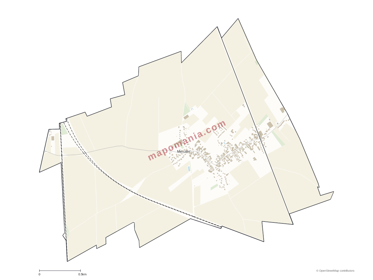 Carte de Mercatel à personnaliser