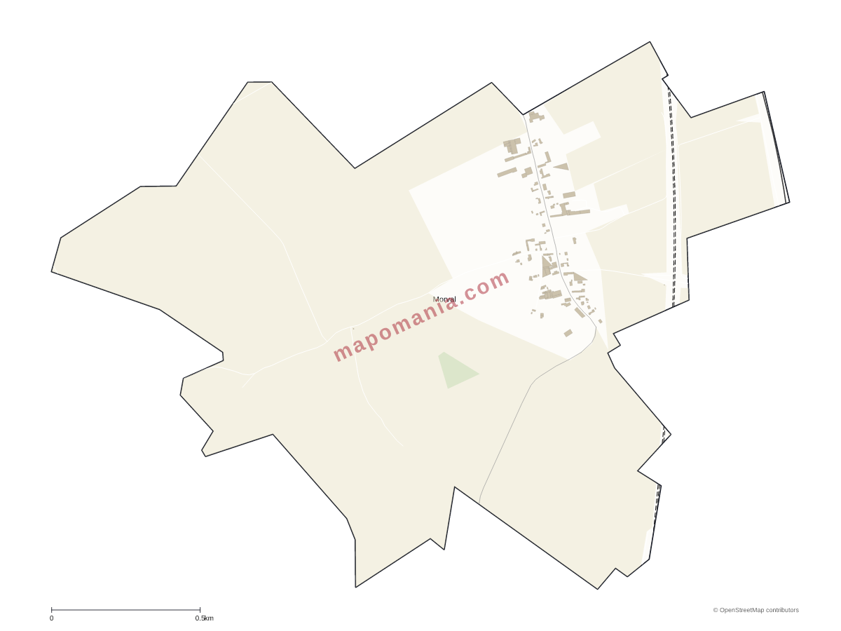 Carte de Morval à personnaliser